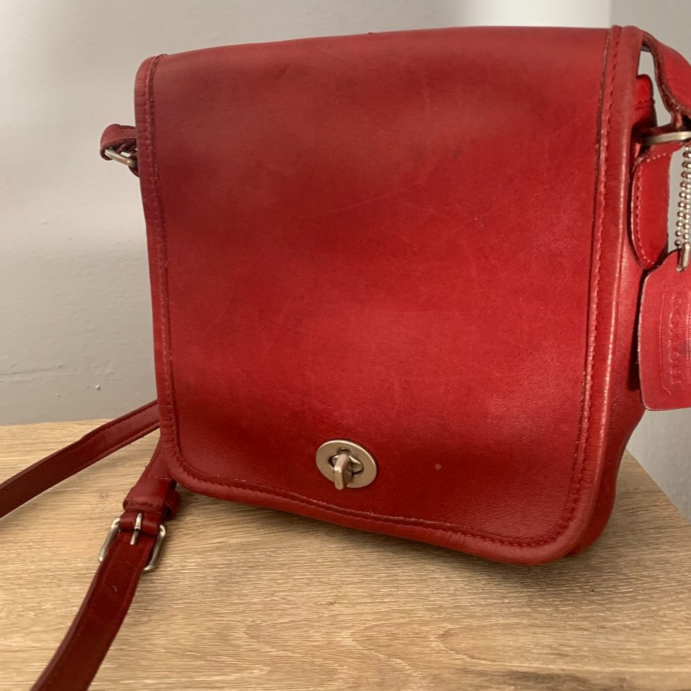 COPY - Vintage Coach Red Crossbody